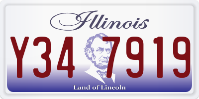 IL license plate Y347919