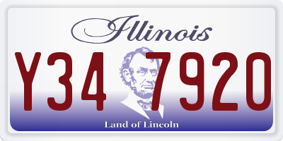 IL license plate Y347920
