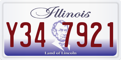 IL license plate Y347921