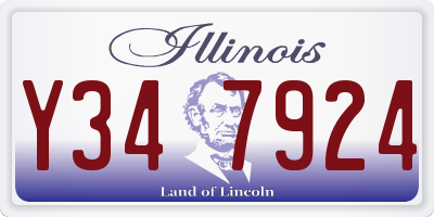 IL license plate Y347924