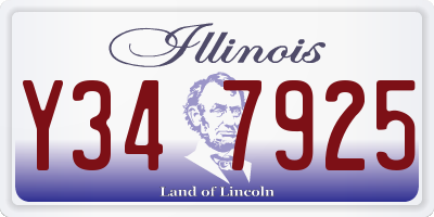 IL license plate Y347925