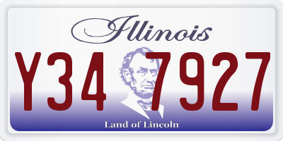 IL license plate Y347927