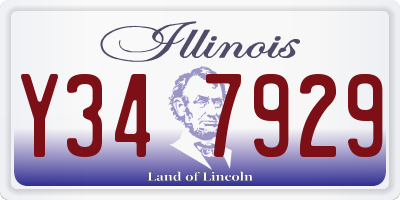 IL license plate Y347929