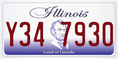 IL license plate Y347930