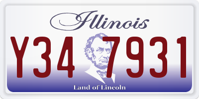 IL license plate Y347931