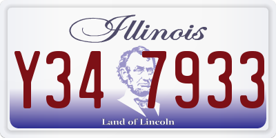 IL license plate Y347933