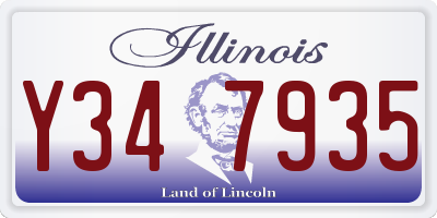 IL license plate Y347935