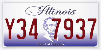 IL license plate Y347937