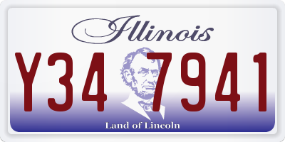 IL license plate Y347941