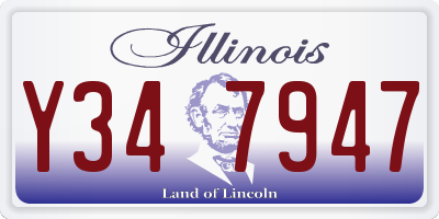 IL license plate Y347947