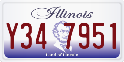IL license plate Y347951