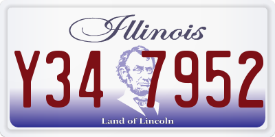 IL license plate Y347952