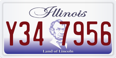 IL license plate Y347956