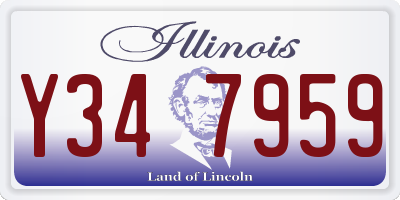 IL license plate Y347959