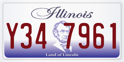 IL license plate Y347961