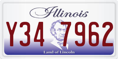 IL license plate Y347962