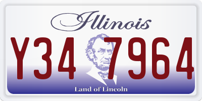 IL license plate Y347964