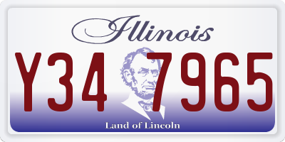 IL license plate Y347965