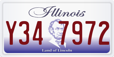 IL license plate Y347972