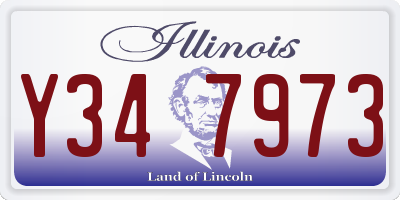 IL license plate Y347973