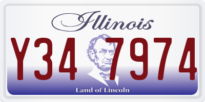 IL license plate Y347974