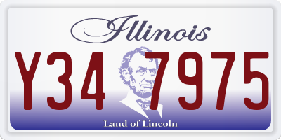 IL license plate Y347975