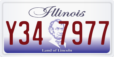 IL license plate Y347977