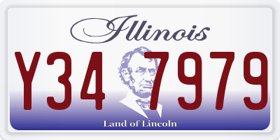 IL license plate Y347979