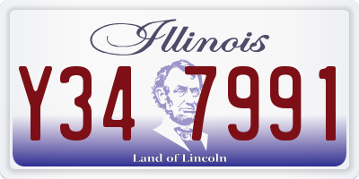 IL license plate Y347991