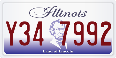 IL license plate Y347992