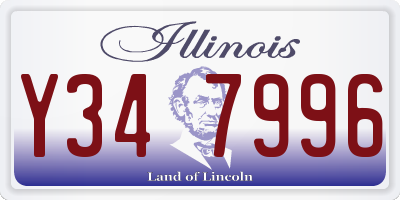 IL license plate Y347996