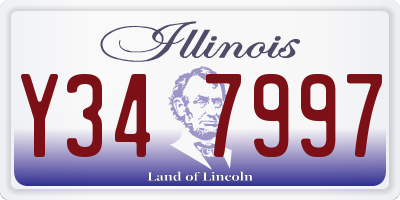 IL license plate Y347997