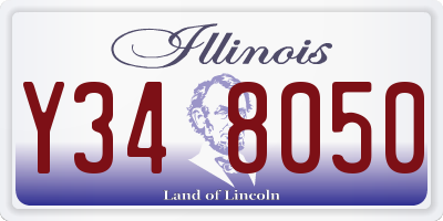 IL license plate Y348050