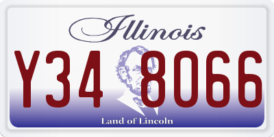 IL license plate Y348066