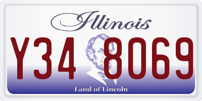 IL license plate Y348069