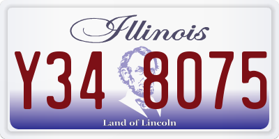 IL license plate Y348075