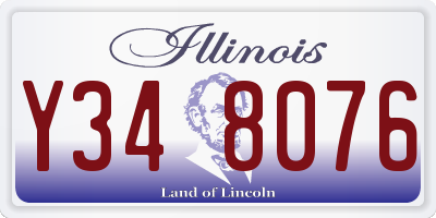 IL license plate Y348076