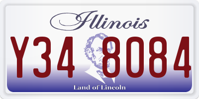 IL license plate Y348084