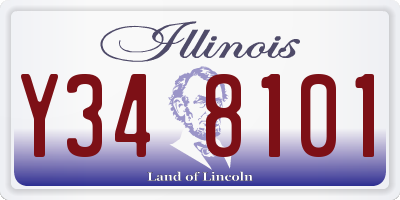 IL license plate Y348101