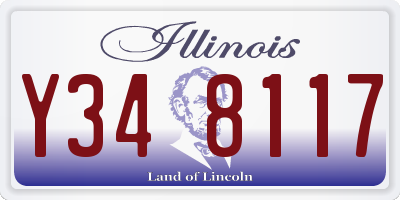 IL license plate Y348117