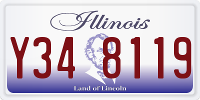 IL license plate Y348119