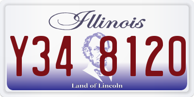 IL license plate Y348120