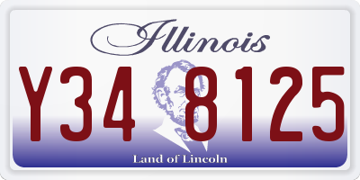 IL license plate Y348125