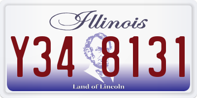 IL license plate Y348131