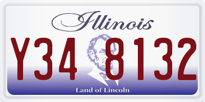 IL license plate Y348132