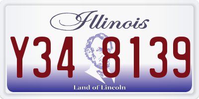 IL license plate Y348139