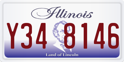 IL license plate Y348146