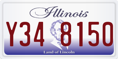 IL license plate Y348150
