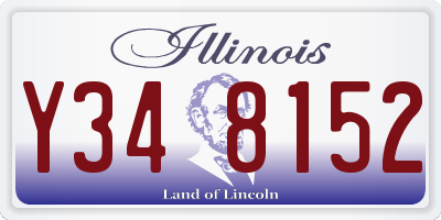 IL license plate Y348152