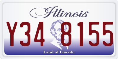 IL license plate Y348155